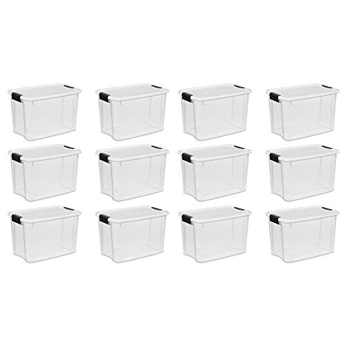 Sterilite 30-Quart Ultra Storage Box, 12-Pack