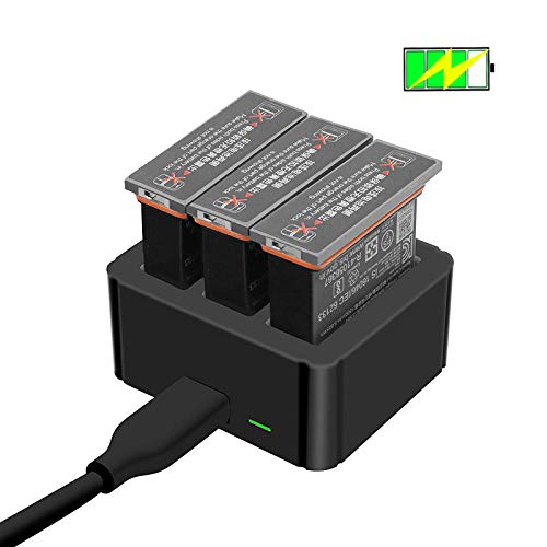 TOMAT OSMO Action Battery Charger,3-Port Type C USB Charging Hub for OSMO Action Accessories