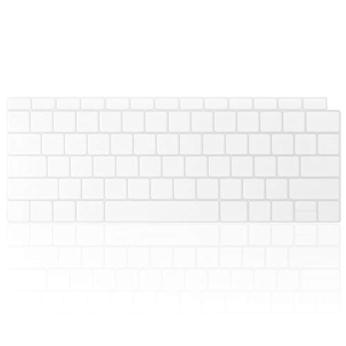 Kuzy Compatible with MacBook Air Keyboard Cover, 13 inch 2019 2018 A1932 with Retina Display Touch ID Premium Ultra Thin TPU Protective Skin Protector, Apple MacBook Air 2019 Keyboard Cover, Clear