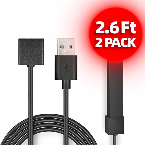 USB Magnetic Smart Fast Charger Cable-32in /2.6 Ft Long-Compatible Cars and laptops USB Black Wired Cable (2-Pack)