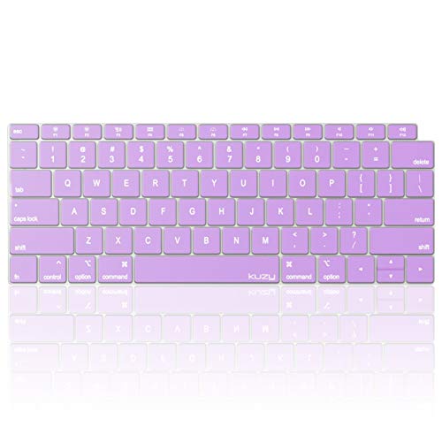 Kuzy Keyboard Cover A1932 Silicone Skin Protector, Light Purple
