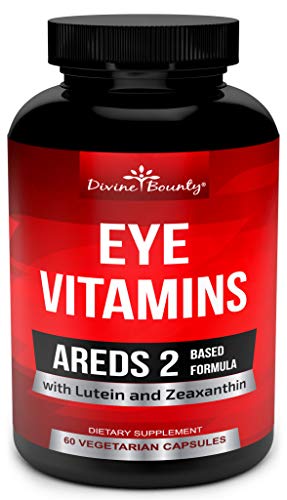 Book Cover AREDS 2 Eye Vitamins with Lutein and Zeaxanthin Supplements - Clinically Proven for Macular Degeneration, Eye Care, Eye Health - Areds2 Formula for Adults - 60 Vegetarian Capsules