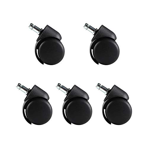 Smugdesk Ergonomic Office Chair Lumbar Support Mesh Chair Computer Desk Task Chair Wheels -Set of 5