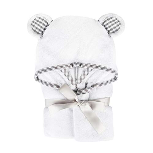 Book Cover 100% Organic Bamboo Hooded Baby Toddler Towel with Ears - Premium Hypoallergenic 500GSM Extra Large (35X35) with Washcloth for Boys and Girls Baby Shower Gift Set