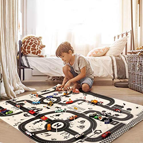 Legros8 Kids Play Mat City Road Buildings Parking Map Game Educational Toys Baby Gyms & Playmats