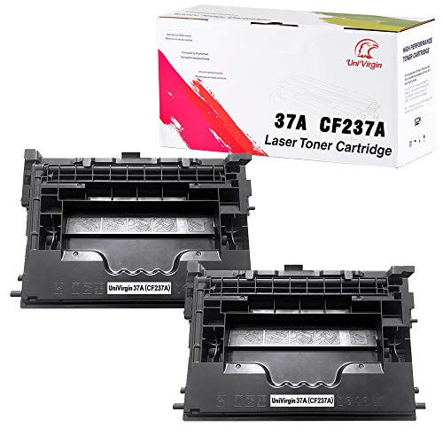 UniVirgin Compatible Toner Cartridge Replacement for 37A 237A Toner Cartridge for Use in HP Laserjet Enterprice M607's M608's M609's M631's M632's M633's (Black, 2-Pack)