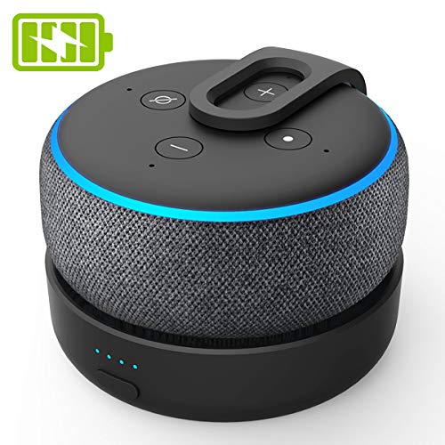 Book Cover GGMM D3 Echo Dot 3rd Gen Battery Base, Amazon Echo Accessories, Power Bank for Echo Dot(Power Cord and Alexa Echo Dot 3rd Generation is Not Included)