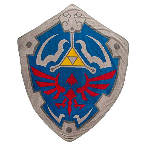 Bioworld Zelda Crest Shield Video Game Fleece Blanket