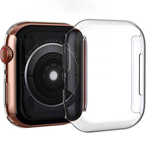 iMieet [2 Pack] Compatible Apple Watch 40mm Series 5 and Series 4 Case, Slim PC Hard Screen Protector Cover Case for New Apple Watch Series 5 40mm 2019 Release, Clear