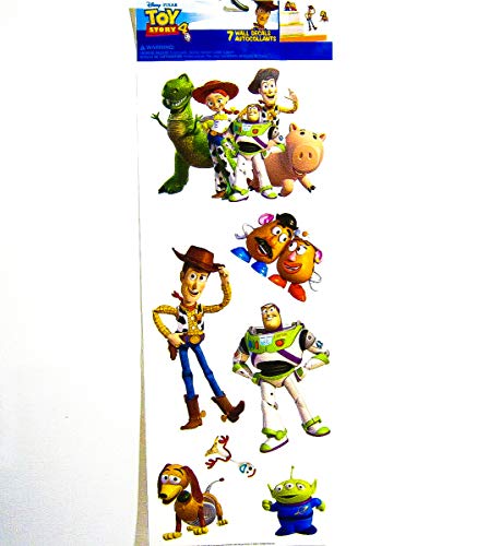 Book Cover Disney Pixar Toy Story 4-7 Wall Decals - Kids Room Decor - Completely Removable - Woody Buzz Lightyear