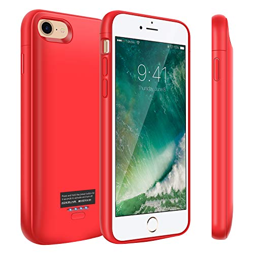Book Cover Kunter Battery Case for iPhone 8/7/6/6s, 4000mAh Portable Charger Case, Rechargeable Extended Battery Charging Case for iPhone 8/7/6/6s(4.7inch)