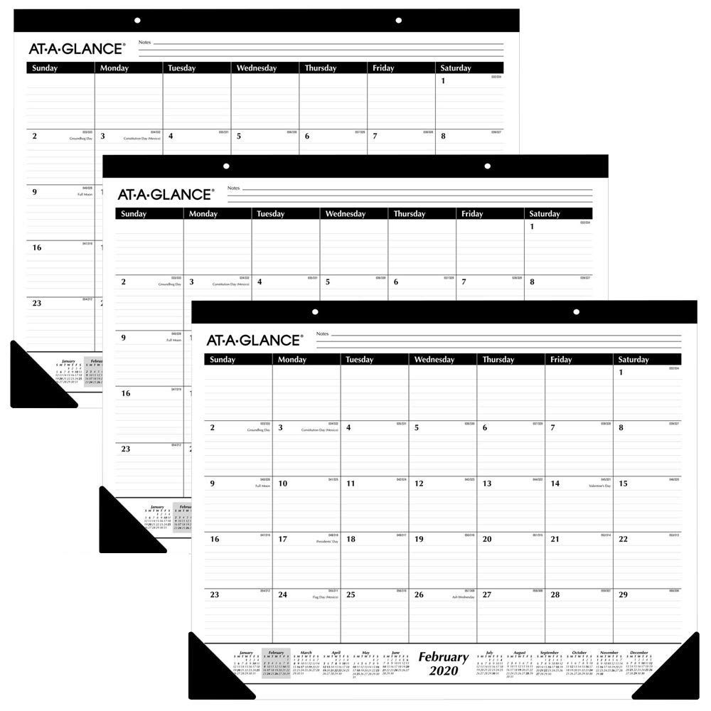 Book Cover AT-A-GLANCE 2020 Desk Calendars, Desk Pads, 21-3/4