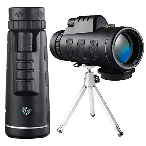High Powered Monocular Telescope, 40x60 Monocular with Smartphone with Smartphone Holder & Tripod, Waterproof Monocular for Bird Watching, Camping, Hiking, Match - [2019 Upgraded Version]