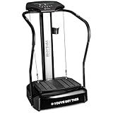 Lifepro Rhythm Vibration Plate Exercise Machine — Whole Body Vibration Platform Machine for Lymphatic Drainage with Handles, 99 Speeds & Heart Rate Monitor — Standing Vibrating Platform for Home Gym