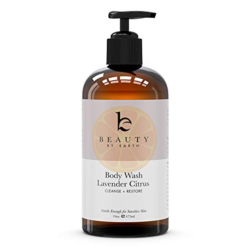 Lavender Citrus Body Wash - Organic Body Wash Sensitive Skin, All Natural Body Wash, Shower Gel For Women, Womens Body Wash Pump, Sensitive Skin Body Wash Organic For Men, Women & Kids (1)
