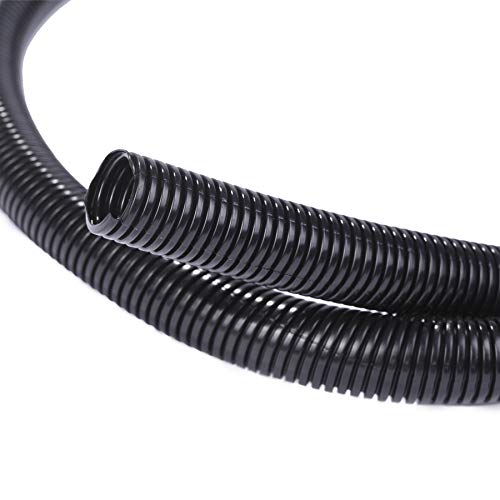 Alex Tech 25ft â€“ 1/2 inch Split Wire Loom Tubing Wire Conduit â€“ Black