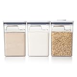 OXO 11236400 Good Grips 6 Piece Large Canister Set with Scoops, Bulk, White