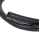 Alex Tech 25ft - 1/2 inch Split Wire Loom Tubing - Black