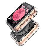 (2 Pack) Langboom Case for Apple Watch SE Series 6 Series 5 Series 4 40mm, Durable TPU Screen Protector, HD Clear Ultra-Slim Cover, iWatch Overall Protection Case