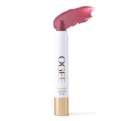 Ogee Tinted Sculpted Lip Oil - Made with 100% Organic Coconut Oil, Jojoba Oil, and Vitamin E - Best as Lip Balm, Lip Color or Lip Treatment - ROSALIA