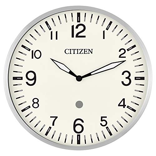 Citizen Clocks CC5012 Citizen Smart Echo Compatible Wall Clock with Multiple Timers, Silver