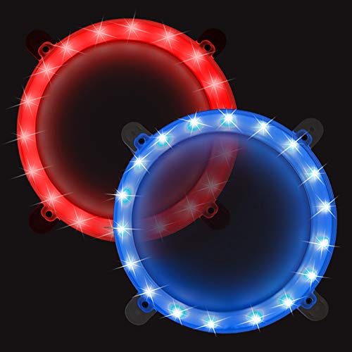 Blinngo Cornhole Boards Ring Lights, One Set of Two Cornhole Lights, Waterproof LED Cornhole Ring Lights Kit for Cornhole Bags, Bean Bags, Tailgate Games,Yard Games (red-Blue)