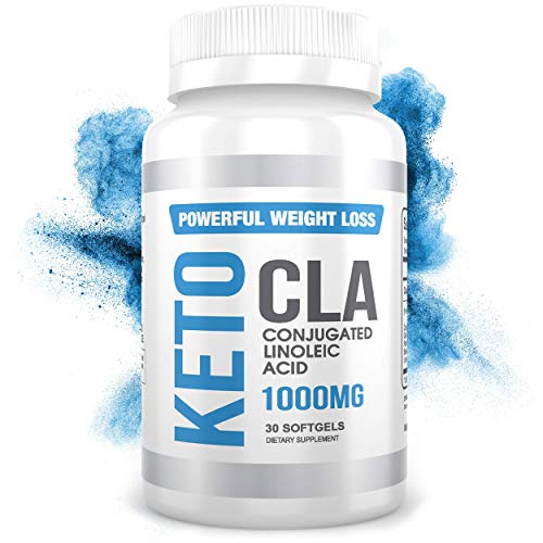 hotSKU Keto CLA Supplement Pills - Natural Safflower Oil 30 Count Softgels