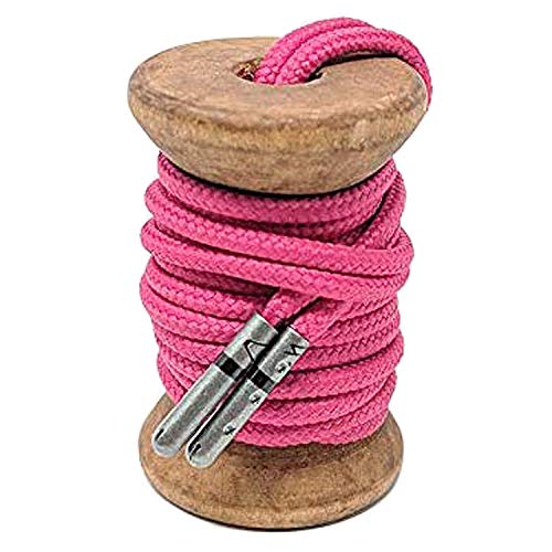 Whiskers Laces Nylon/Poly Weave Solid Shoelaces for Men's Dress Shoes with Metal Tips