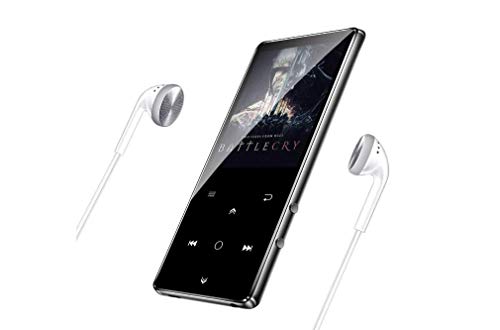Digital MP3 Player with Bluetooth 4.0, Music Player with Touch Button Pedometer Function for Walking Running