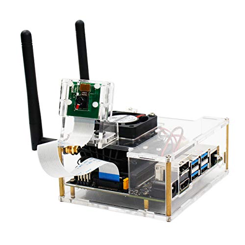Yahboom Acrylic Case for NVIDIA Jetson Nano with Cooling Fan and Camera Case
