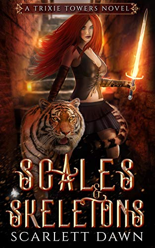 Book Cover Scales and Skeletons (Trixie Towers Book 2)