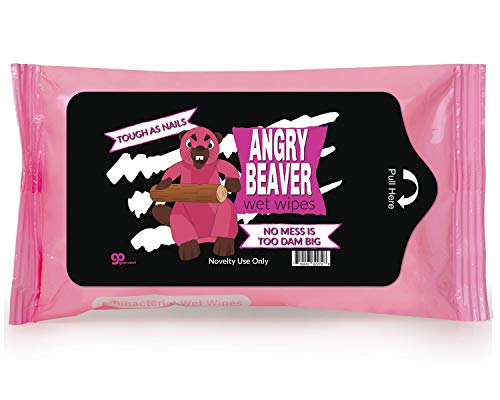 Angry Beaver Wipes - Funny Grumpy Beaver Design - Wet Wipes for Women - Travel Size