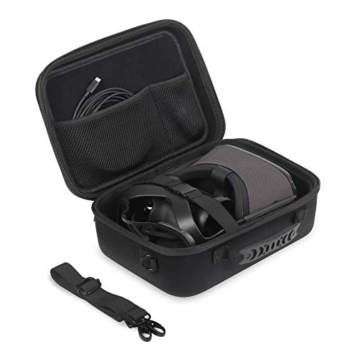 Oculus Quest Case JSVER Carrying Case for Oculus Quest VR Gaming Headset, Controllers Accessories Hard Oculus Quest Travel Case with Shoulder Strap, Silicone VR Face Mask, Lens Dustproof Cover- Black