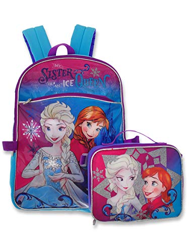 Book Cover Disney Frozen Backpack with Lunchbox - violet, one size