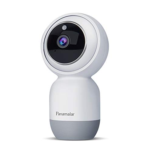 Panamalar Baby Monitor, 1080P WiFi Indoor Security Camera with 2-Way Audio, Night Vision, Motion Detection for Baby/Elder/Pet, Compatible with Alexa, Compatible with iOS/Android Phone