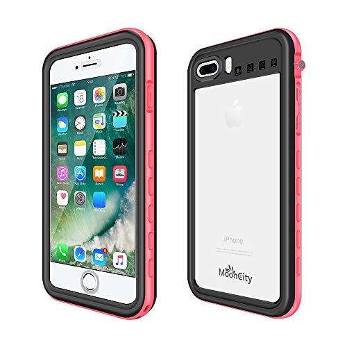 MoonCity Waterproof Case for iPhone 7 Plus/8 Plus, IP68 Waterproof Snowproof Shockproof and Dustproof Cover Case, Underwater Full Sealed Cover Case for iPhone 7 Plus/8 Plus, 5.5 inch