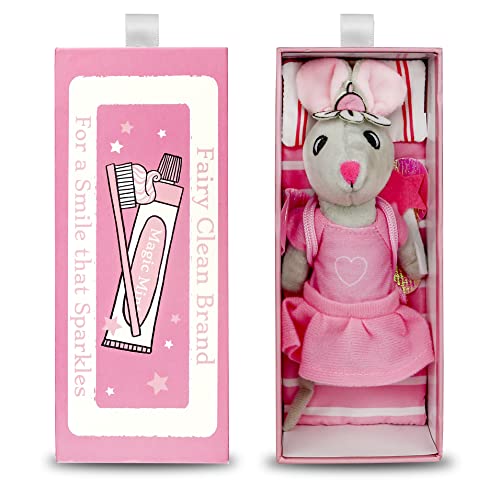 Foothill Toy Co. Matchbox Mice & Friends - 'Pearl The Tooth Fairy Mouse' Playset with Stuffed Animal in a Keepsake Pouch