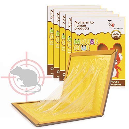 Big Devil Mouse Trap, Mouse Glue Traps, Mouse Glue Boards, Mouse Glue Trap, Mouse Size Glue Traps Sticky Boards(5 Pack)