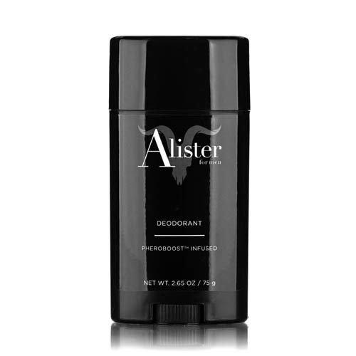 Alister For Men Deodorant Pheroboost Infused Odor-Eliminating Stick with Eucalyptus, Mint, + Charcoal - Vegan, Aluminum-Free, Sulfate-Free, Cruelty-Free, Paraben-Free - 2.65 oz