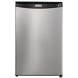 Danby DAR044A4BSLDD-6 4.4 Cu.Ft. Mini Fridge, Compact All Refrigerator For Bedroom, Living Room, Bar, Dorm, Kitchen - In Stainless Steel Look