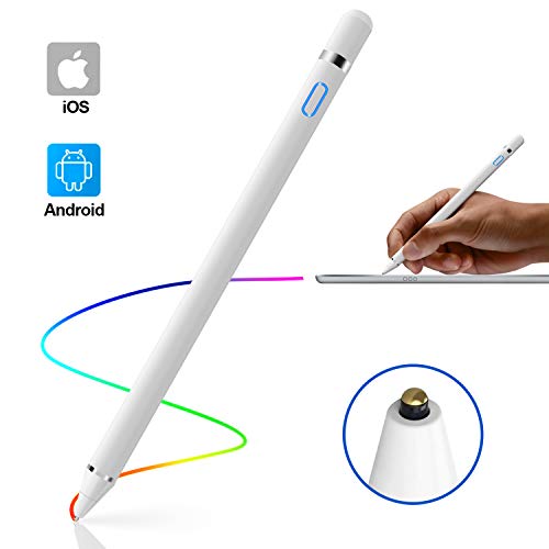 Book Cover Stylus Pen for Touch Screens, Rechargeable 1.45mm Fine Point Tablet Stylus Pen, Active Stylus Pen Compatible with iPhone, iPad and Most Tablet by IKALULA