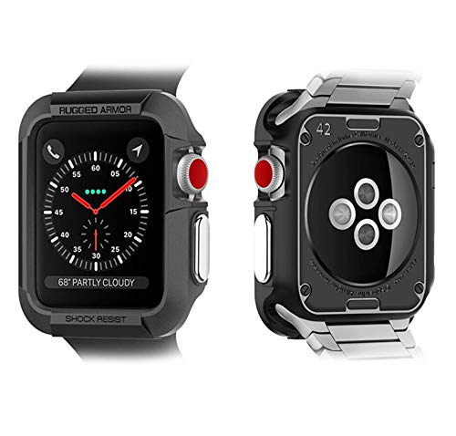SporTop Compatible Apple Watch Case 44mm, Shock-Proof and Shatter-Resistant Protector Bumper iwatch Case Compatible Apple Watch Series 4 Nike+,Sport, Edition
