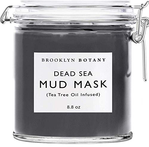 Dead Sea Mud Mask - Infused With Tea Tree Oil - Facial Mask for Acne and Oily Skin, Pore Minimizer, Blackhead Remover, For.
