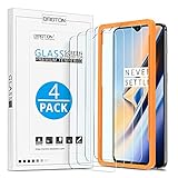 [4 Pack] Screen Protector, OMOTON Tempered Glass/ Easy Installation with Alignment Frame/ Anti Scratch Screen Protector for OnePlus 6T, 6.41 Inch