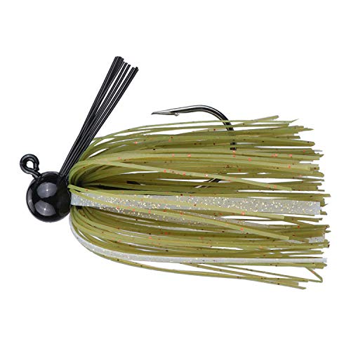RUNCL Anchor Box - Football Jig, Bass Fishing Jig 3/8oz - Silicone Skirts, Spike Trailer Keeper, Streamlined Football Head, Weedguard System, Proven Color - Fishing Lure