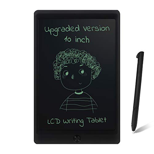 Book Cover Coxtnbio 10 inch LCD Writing Tablet, Drawing Board for Kids Drawing Tablet Writing Pads Harmless to Eyes Birthday Gift Office Blackboard (Black)