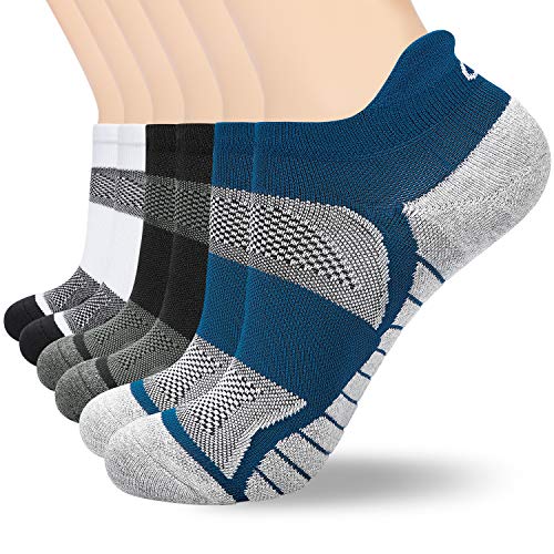 Batuzon Ankle Socks Men Athletic Socks Womens Running Socks Non-slip Low Cut Sports Socks for Men Women (6 Pairs)