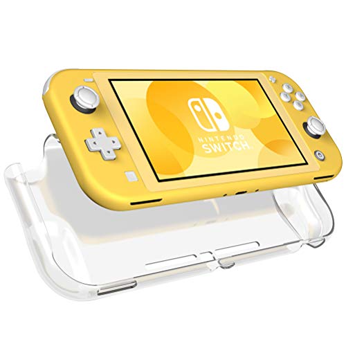 SLEO Cover for Nintendo Switch Lite Case,Ultra Slim Clear Hard PC Cover with Shock-Absorption and Anti-Scratch Design Protective Case Cover for Nintendo Switch Lite 2019 Accessories - Crystal Clear