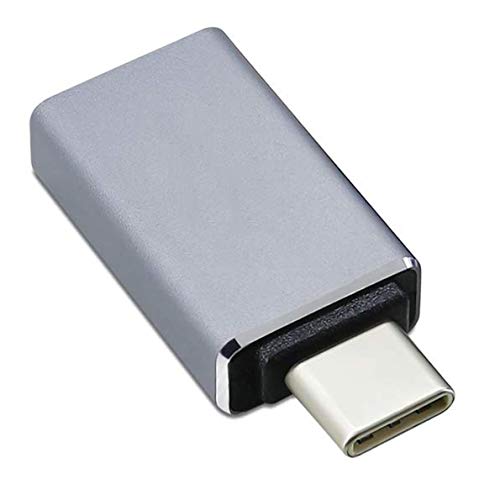 USB C to USB 3.0 Adapter USB C to A Male to Female Adapter, Compatible with MacBook 2018 2017 2016, Samsung Galaxy Note 8, Galaxy S8 S8+ S9, Google （Silver）
