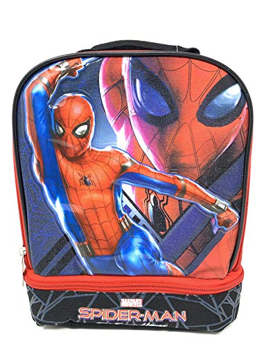 Book Cover Spiderman 3D Molded Dual Compartment Insulated Lunch Kit- Spider-man